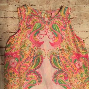 Lilly Iona Sleeveless silk shell top medium